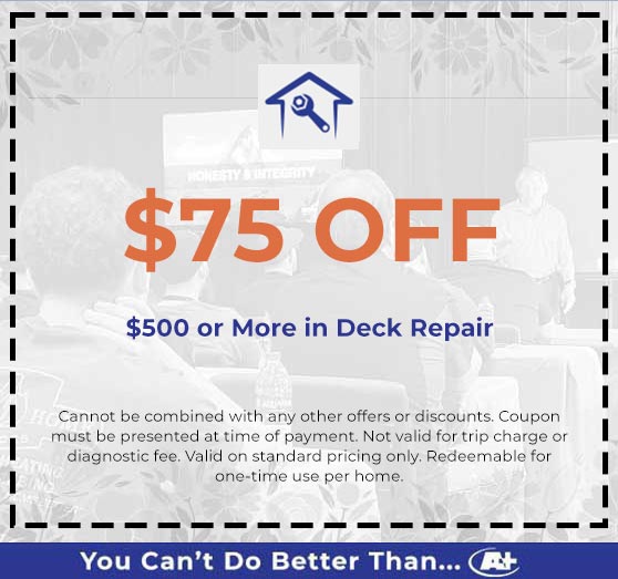 A-Plus Air Conditioning & Home Solutions - Discounts on Deck Repair