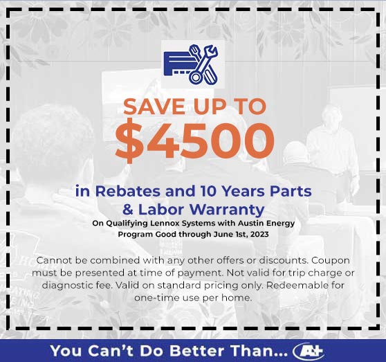 A-Plus Air Conditioning & Home Solutions - Discounts on 10 Years Parts & Labor Warranty
