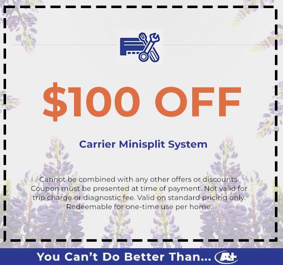A-Plus Air Conditioning & Home Solutions - Discounts on Carrier Minisplit System 