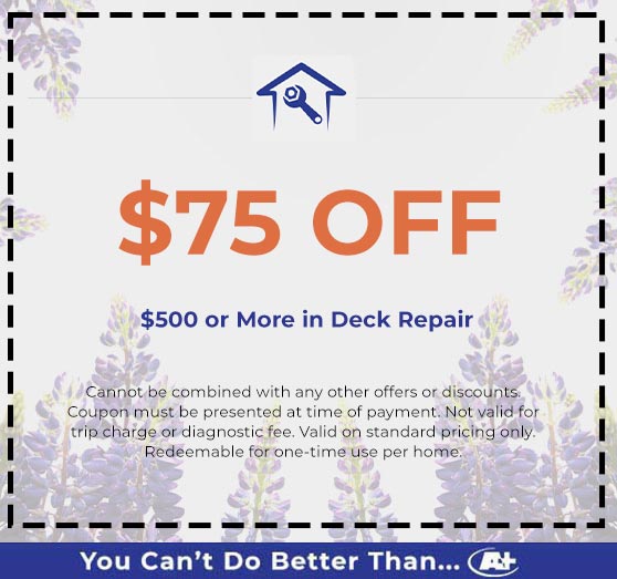A-Plus Air Conditioning & Home Solutions - Discounts on Deck Repair